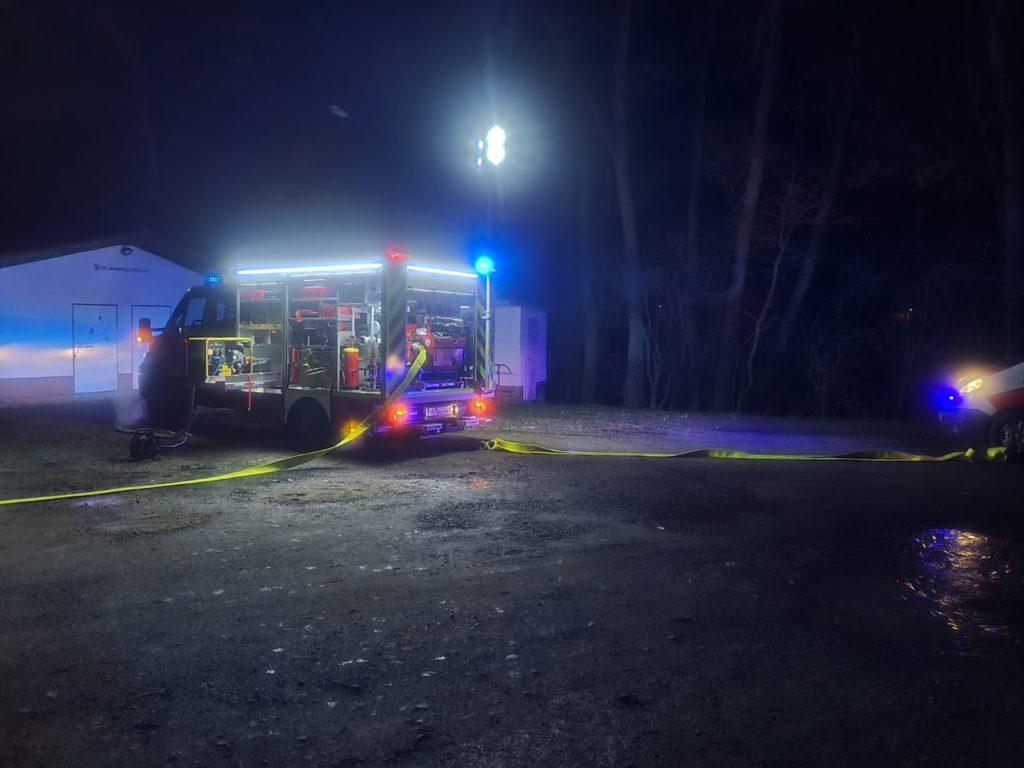 Ausleuchtung für einen Helikopter Landeplatz