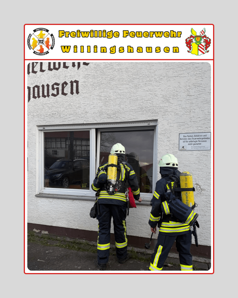 Übungsdienst: Menschenrettung unter AGT